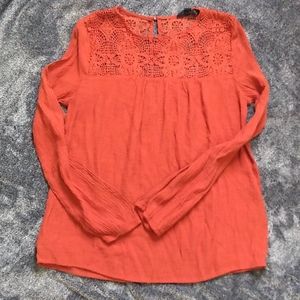 Sweet Wanderer boho lace yoke top